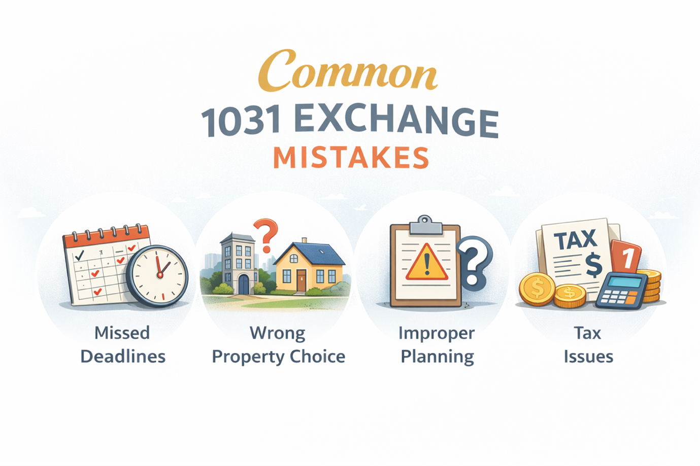 Common Mistakes Sellers Make Before Starting a 1031 Exchange